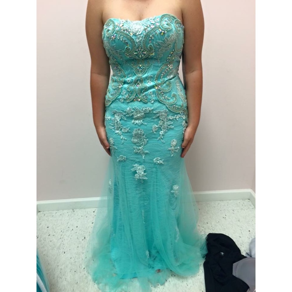 Blush | Turquoise Formal Dress